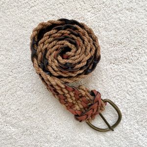 Brown/Black Braided Belt